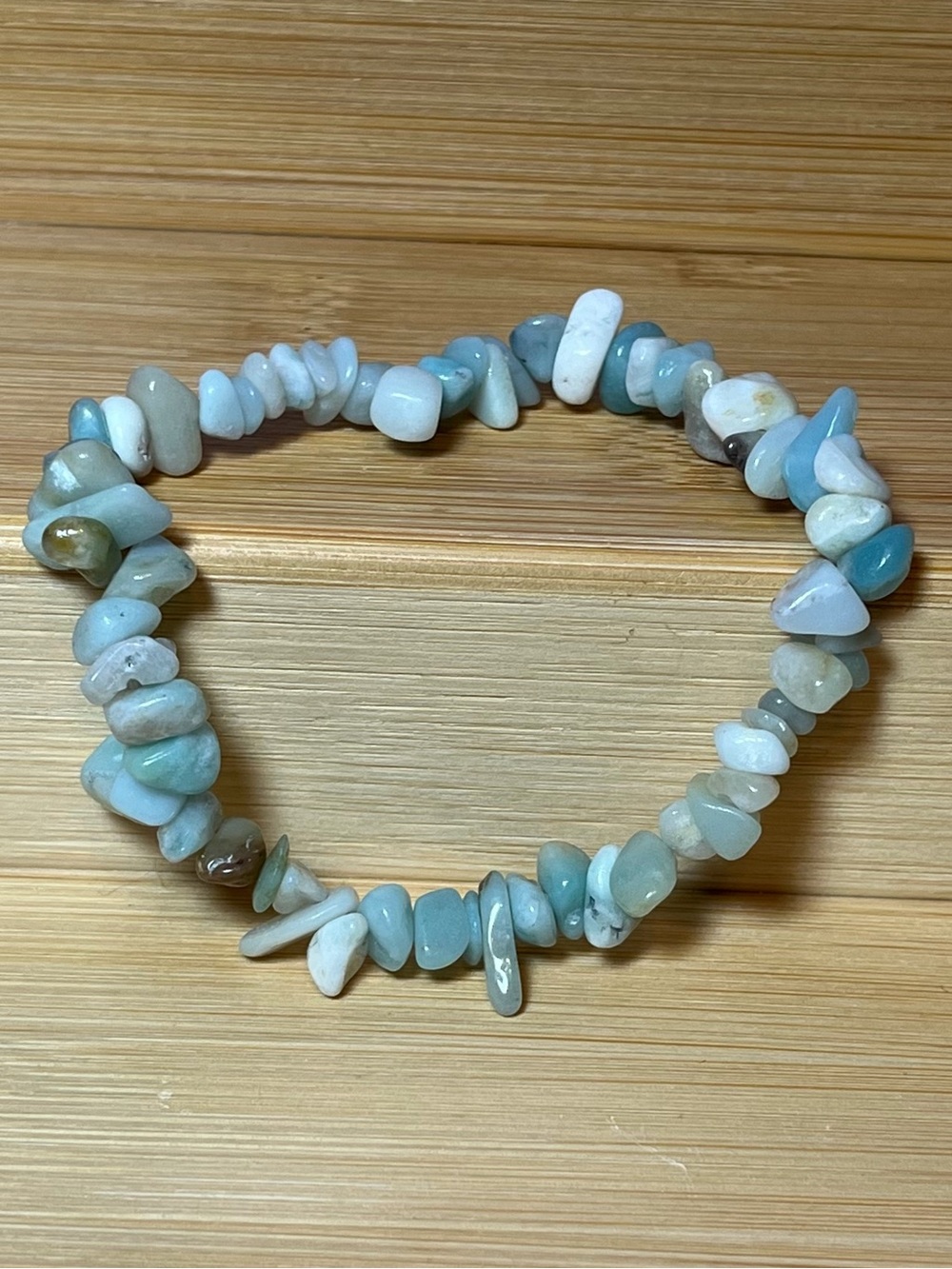 1pc Stretchy Caribbean Calcite Chip Bracelet (#2)